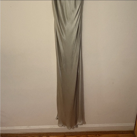 Meshki Ensley Satin Maxi Dress - Sage Green - Picture 3 of 7